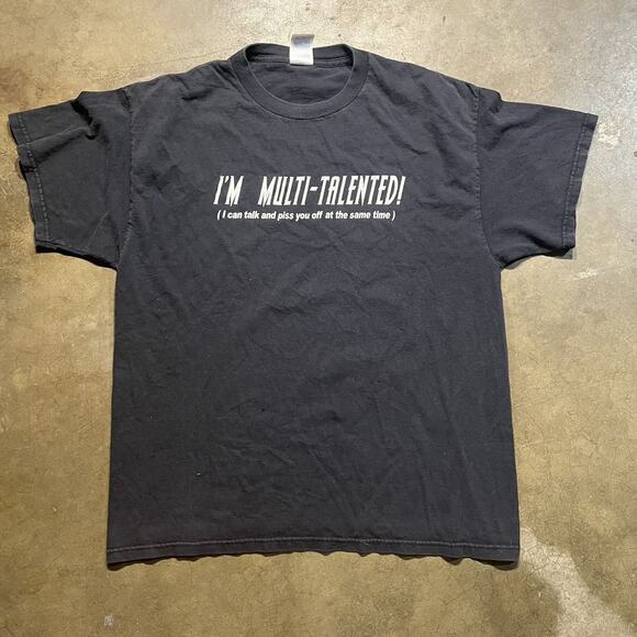 Vintage Other - Vintage Y2k Multi Talented Piss You Off Black T-Shirt